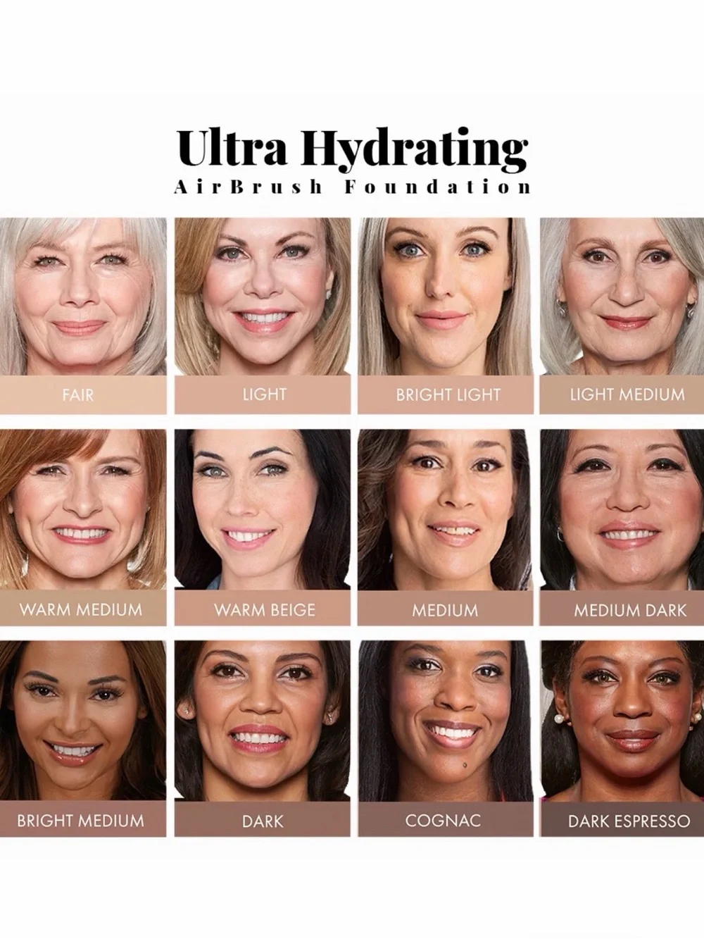 Jerome Alexander Airbrush Ultra Hydrating Spray Foundation - Warm Med